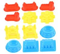 Vaguelly 30piezas Moldes para Jugar Arena De Molde para Construir Castillos para Diversión Color Aleatorio Material Plástico Grueso