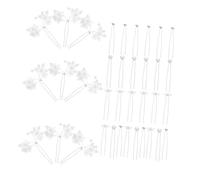 Vaguelly 36piezas Horquillas Pelo Perlas y Gemas de Imitación Pinzas Cabello Flores Forma Accesorios Pelo de Novia y Graduación para Mujeres y Niñas