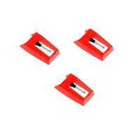 Vaguelly 3piezas Agujas Para Tocadiscos De Repuesto Rojas Giratorias Para Fonógrafos y Económico
