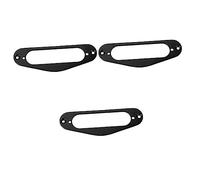 Vaguelly 3piezas Anillo De Montaje Pickup De Guitarra Eléctrica Estilo St Marco De Pastilla Individual Color Negro Accesorio Para Reemplazo De Pastillas Humbucker