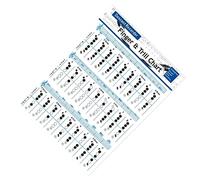 Vaguelly 3piezas Boceto De Práctica Gráfico De Acordes Para Flauta y Flauta Dulce Herramientas Para Principiantes Música Recursos Para Enseñanza Musical