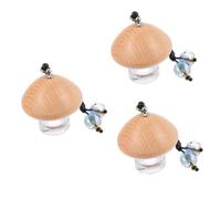 Vaguelly 3piezas Botella De Aromaterapia Vacía Tapa De Colgante Para Espejo Retrovisor De Coche Para Perfumes y Aceites Esenciales Ambientador Elegante Para Hogar y Vehículo