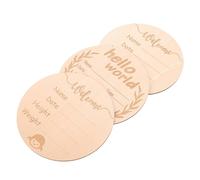 Vaguelly 3piezas Conjunto De Tarjetas De Anuncio De Letreros De Bienvenida Tarjetas Conmemorativas De Crecimiento