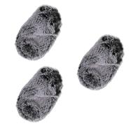 Vaguelly 3piezas Cubierta De Micrófono De Artificial Para Protección Viento Compatible Videomic Pro Parabrisas Microfono Para Ktv y Entrevistas Diseño Elegante y Resistente Al Viento