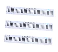 Vaguelly 3piezas Guía De Práctica De Piano Teclas Póster De Simulación Para Principiantes Ayuda Visual Para Ejercicios y Notas Musicales Material Duradero y Seguro Diseño y Notación