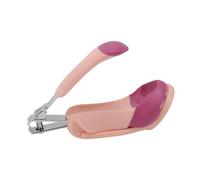Vaguelly 3piezas Kit De Cuidado De Uñas Para Bebés Cortauñas Seguro y Portátil Tijeras De Manicura Para Recién Nacidos Infantes Color Rosa