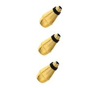 Vaguelly 3piezas Sordina Para Trompeta De Plástico Ligero Color Dorado Accesorio Práctico Para Entrenamiento Musical Reduce Ruido Durante Práctica y Conserva La Quietud