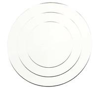 Vaguelly 3piezas Tablero Redondo Acrílico Espejo Doble Cara para Fotografía Cosméticos Decoración Pared Recibidor