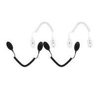 Vaguelly 4 Ganchos Adhesivos retráctiles de Doble Cara para Control Remoto, Cable de Seguridad con Resorte para TV, teléfonos móviles, tabletas y mandos de Juegos.