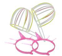 Vaguelly 4 Juegos Kits de Diadema Diy con Palos Brillantes para Fiestas de Accesorios para Sombreros y Diademas de Unicornio para Celebraciones y Manualidades
