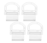 Vaguelly 4 manijas inalámbricas para persianas - Abrazadera de elevación Transparente para persianas enrollables, de Nido de Abeja y celulares, Repuesto para Accesorios de de 15 mm