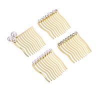 Vaguelly 4 Peines Para El Cabello Pinzas Para El Cabello Horquillas Para Cabello Cadenas Plateadas Peines Peine Para Desenredar La Costra Láctea Herramientas Para Peinar El