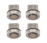 Vaguelly 4 Piezas Adaptador USB Magnético Rotativo Conector Tipo USB Magnético Punta Rotatoria para Protección y Carga Estándar Color Aleatorio