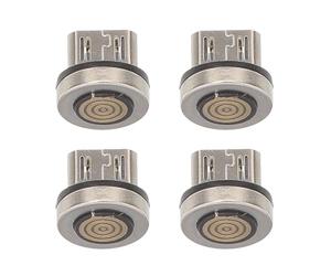 Vaguelly 4 Piezas Adaptador USB Magnético Rotativo Conector Tipo USB Magnético Punta Rotatoria para Protección y Carga Estándar Color Aleatorio