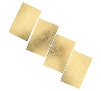 Vaguelly 4 Piezas Amuleto de Buena Suerte 2026 Doble Cara de Cobre Dorado Compacto para Llavero y Bolso, Tarjeta Feng Shui Tai Sui para Protección y Riqueza en Año del Caballo
