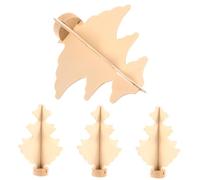 Vaguelly 4 Piezas Árbol de Navidad de Madera sin Terminar para Pintar de Unidades para Manualidades Diy Decoración de Mesa Navideña para Proyectos Infantiles y Decoraciones Festivas