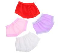 Vaguelly 4 Piezas Braguitas para Muñeca Ropa Interior de Poliéster Accesorios de Ropa para Muñecos Estilo Aleatorio