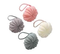 Vaguelly 4 piezas Esponjas de Baño de Malla Elástica Bolas Exfoliantes Prácticas para Ducha Suave Absorción y Secado Rápido Accesorios para Baño