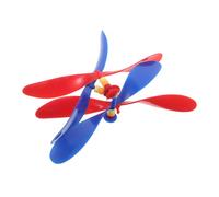 Vaguelly 4 Piezas hélice de libélula de bambú Tapa de hélice para Sombrero Topper Giratorio de Gorra de béisbol de Sombrero