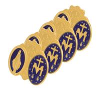 Vaguelly 4 Piezas Insignias Esmaltadas Plegables Decoración Retro para Escritorio de Oficina Adorno Vintage Minimalista para Interior