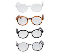 Vaguelly 4 Piezas Lentes Gafas De Sol De Muñeca Gafas para De Bricolaje Anteojo con Muñecas En Miniatura Accesorio De Vestuario De Muñecas Anteojos Mini Minigafas De Sol El Plastico