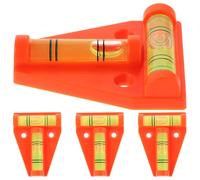 Vaguelly 4 Piezas Nivel de Burbujas para Vehículos Recreativos, Burbujas de Nivel de Rv, Acrílico, Naranja, Mini, Fácil de Operar, para Máquinas y Trípodes, Ajuste de Vehículos E