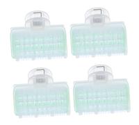 Vaguelly 4 piezas Rodillos Rizadores Grandes Autoadherentes para Cabello de Plástico Duradero Fáciles de Usar para Peinados con Flequillo Aireado para Salón y Uso Doméstico