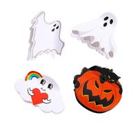 Vaguelly 4 Pinzas De Halloween Temática De Pumpkin Ghost Accesorio Para Mujeres Ideal Para Fiestas