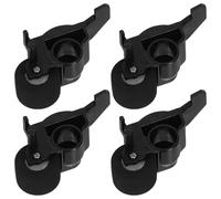 Vaguelly 4 Rodillos de Arrastre para casetes: Rodillo pequeño para Reproductores de casetes con Rueda de rodamiento de plástico de 10 mm. Accesorio de Audio con reducción de Ruido para grabadoras de