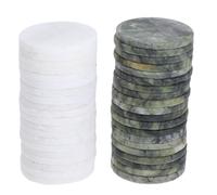 Vaguelly 40 Piedras Naturales para Saltar para Juegos acuáticos, Redondas y Planas, de río, para Pintar, para Piscina, Lago, Playa, Juegos al Aire Libre y proyectos de Manualidades.