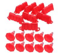 Vaguelly 40 Señales De Tráfico De Plástico: Minibarricadas Y Bloques De Carretera para Niños, Ideal para Mesas De Arena, Enseñanza Escolar Y Juegos Interactivos Entre Padres E Hijos.
