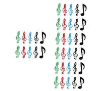 Vaguelly 40piezas Clips Musicales Para Partituras De Sujetadores De Notas Prácticos y Duraderos Para Libros De Música y Revistas