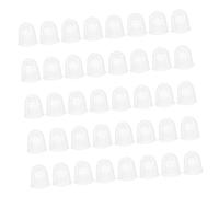 Vaguelly 40piezas Protectores De Silicona Para Dedos Adecuados Para Guitarra Ukelele y Guitarra Eléctrica Suaves y Flexibles