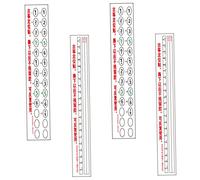 Vaguelly 4hojas Pegatinas De Escala Para Guzheng Para Principiantes Herramienta De Aprendizaje Adhesivo Reutilizable Residuos Mejora Práctica