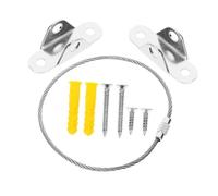 Vaguelly 4juegos Anclajes De Muebles Antivuelco De Correas De Seguridad Para Muebles Protección Infantil Fijación De Libreros y Cajoneras La Pared Incluye Tornillos Color Inoxidable