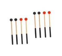 Vaguelly 4pares Baquetas De Percusión Para De Lengua y Marimba De Mallets De Mango Accesorios Musicales Para Adultos Herramienta Práctica De Práctica Musical