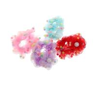 Vaguelly 4pcs Scrunchies Scrunchies Para El Cabello Para Mujeres Bandas De La De Caballo Accesorios Para El Cabello A Granel Corcha Presente Color