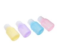 Vaguelly 4piezas Botellas Viaje Plástico Quitaesmalte Almacenamiento Boca Ancha Fácil Llenar