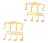 Vaguelly 4piezas Clip De Partituras De Música Soporte De Páginas Metálico Creativo Diseño Hueco Forma De Nota Musical Para Guitarra y Piano Portátil y Duradero