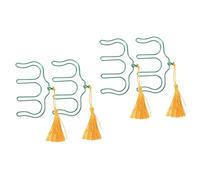 Vaguelly 4piezas Clips De Música De Borlas Sujetapáginas De Partituras Compactos y Resistentes Soporte Para Libros De Música Para Pianistas y Guitarristas