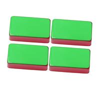 Vaguelly 4piezas Cubierta De Metal Para Pickups Humbucker De Latón Estilo De Bobina Simple Protección Corrosión Color Verde y Rojo Compatible Guitarras Eléctricas