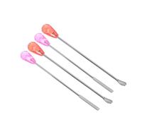 Vaguelly 4piezas Cucharas y Palillos Inoxidable Para De Agitadores Compactos Para Pigmentos y Adhesivos Herramientas De Para Profesionales y Principiantes