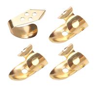 Vaguelly 4piezas Dedos Para Púas Unidades Ajustables Huecos Pulgar Accesorios De Guitarra Para Tocar El Banjo De Guitarra