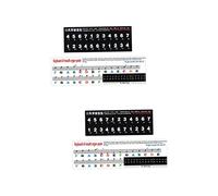 Vaguelly 4piezas Pegatinas Melodica Autoadhesivas Para Piano Etiquetas De Tono Claras y Legibles Accesorios Para Teclas De Melodica Teclas Para Estudiantes y Principiantes Música