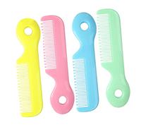 Vaguelly 4piezas Peine Pelo Peines Dientes Redondos Para Recién Nacido De Seguridad Cabello De Pequeños