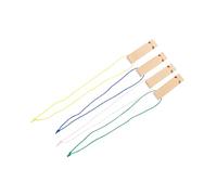 Vaguelly 4piezas Silbatos De Madera Con Para Pintar y Colgar Juguete Musical Educativo Fiestas Infantiles