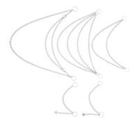 Vaguelly 5 Piezas Cadena para Cabello Punk de Joyería Metálica para Trenzas Accesorio para Coletas con Estrellas Hip Hop para Mujeres para Baile Callejero y Eventos