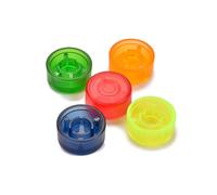 Vaguelly 5 Piezas Perilla de Plástico del Pedal de Efectos Color Azul Verde Amarillo Rojo Naranja para Perillas de Amplificador de Guitarra