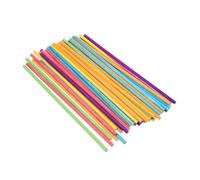 Vaguelly 50 Palitos Musicales De Madera Naturales Multicolor 20x0.5 Cm, Baquetas De Ritmo Para Niños, Instrumento Educativo De Percusión Seguro Aula, Set De 50 Unidades