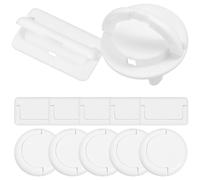 Vaguelly 50 Pcs Tapa Del Zócalo Tapas De Tapones a Prueba De Bebés Tapas De Tomacorrientes Cubierta Protectora De Enchufe Bebé Salida Oculto Anti Choque Niño Abs Esquina Protectora